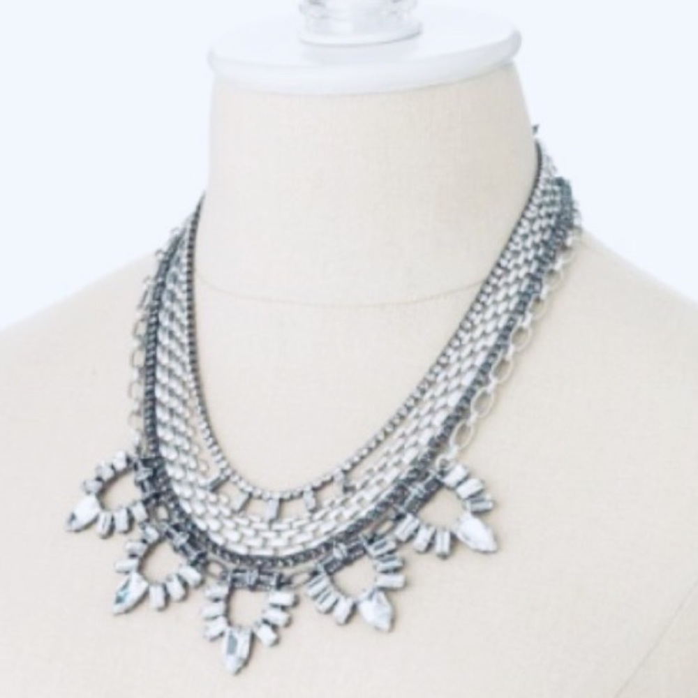 Stella & Dot | 3-in-1 Star Rhinestone/Pearl Jeweled NEW Statement Neckla… - Picture 2 of 9